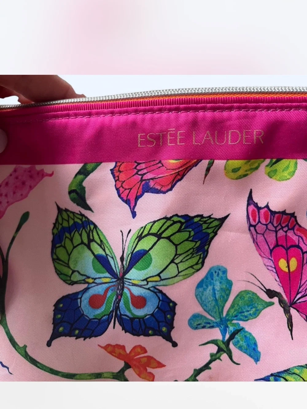 Estée Lauder Pink Butterfly Cosmetic Pouch